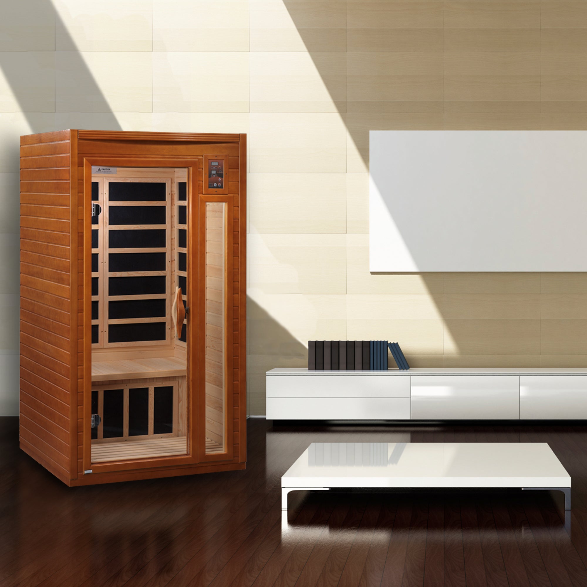 Golden Designs Dynamic "Barcelona" 1-2 Person Low EMF Far IR Sauna (DYN-6106-01)