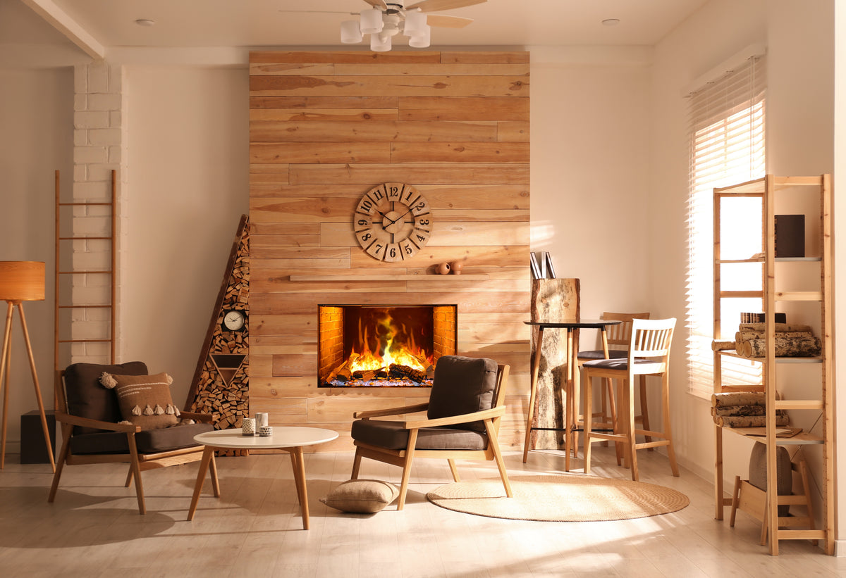 Amantii Signature 38 built-in electric fireplace in a living space