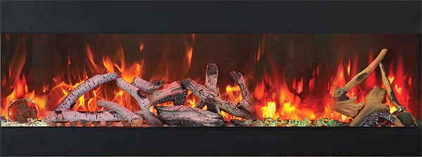 Amantii Traditional Bespoke 48 multi-color LED flame color options
