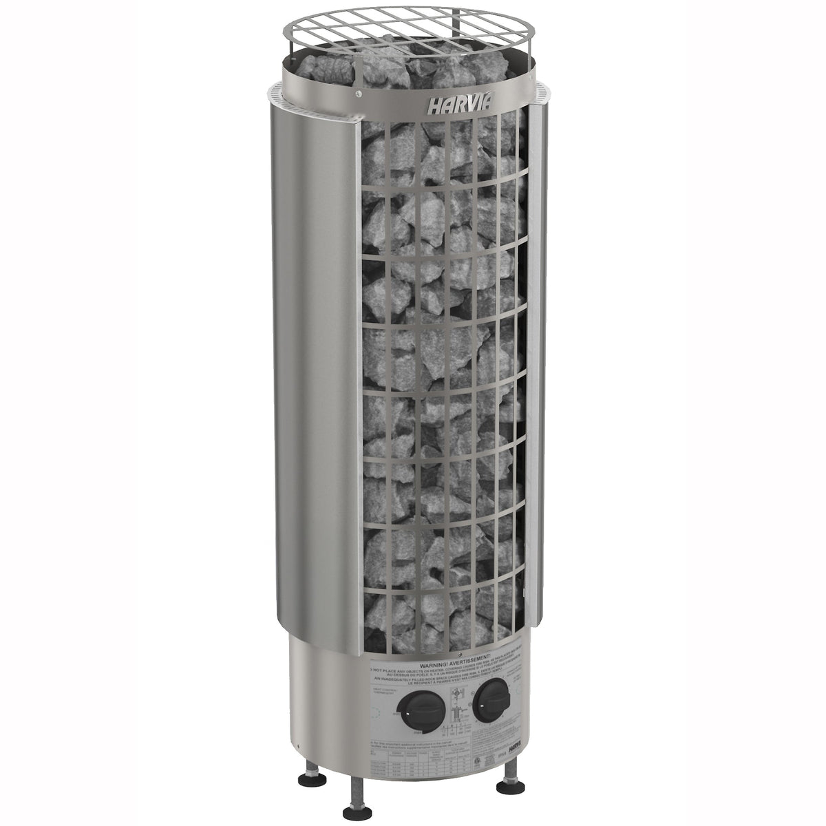 Harvia Cilindro PC90E 9 kW with Xenio CX45 Control and Sauna Stones
