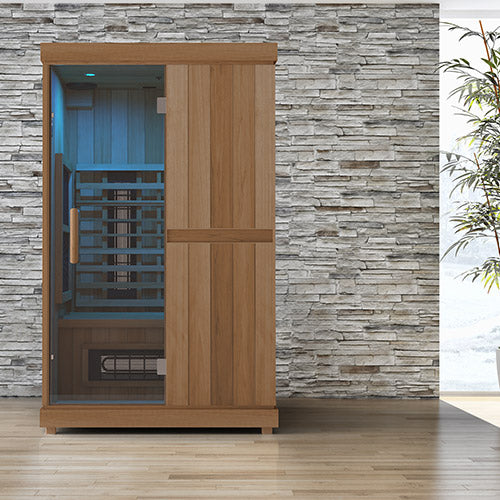 Finnmark FD-2 sauna in a home room setting