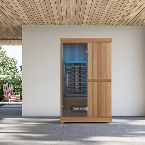 Finnmark FD-2 sauna in a home interior setting