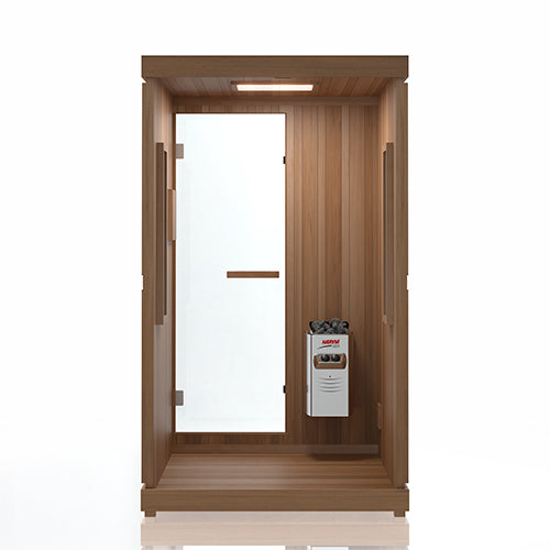 Finnmark FD-4 Trinity Infrared and Steam Sauna Combo, rear panel view