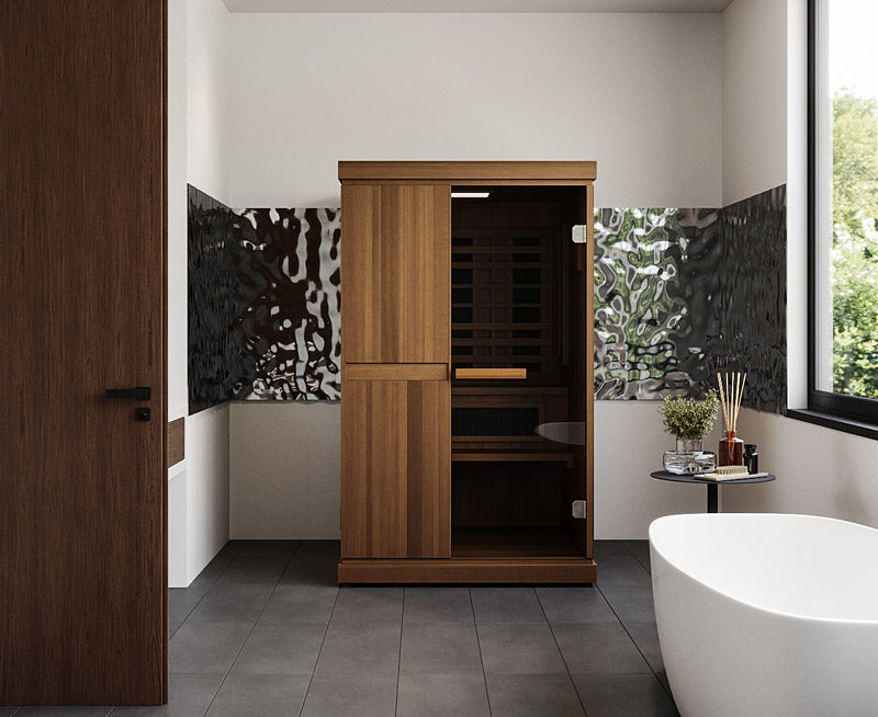 Finnmark FD-4 Trinity sauna in a home setting
