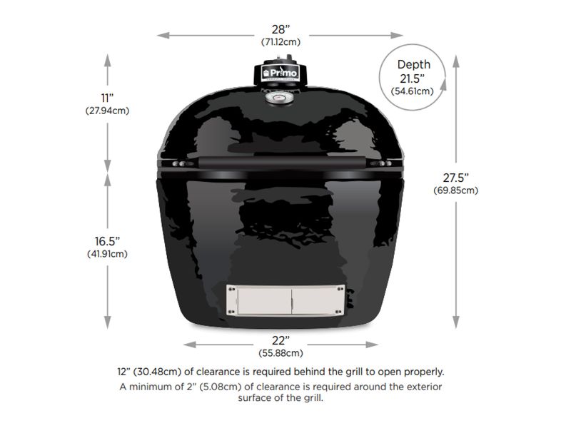 Primo Oval XL Ceramic Kamado Charcoal Grill