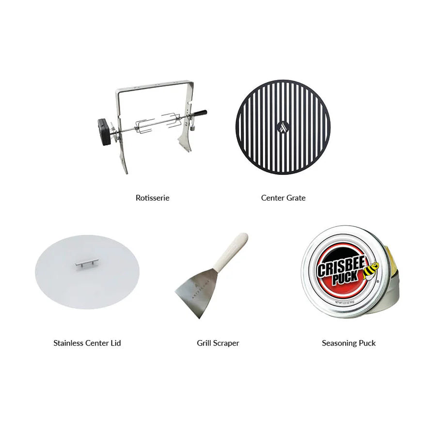 Arteflame Classic 40" Entertainer - Tall Round Base Grill With Storage