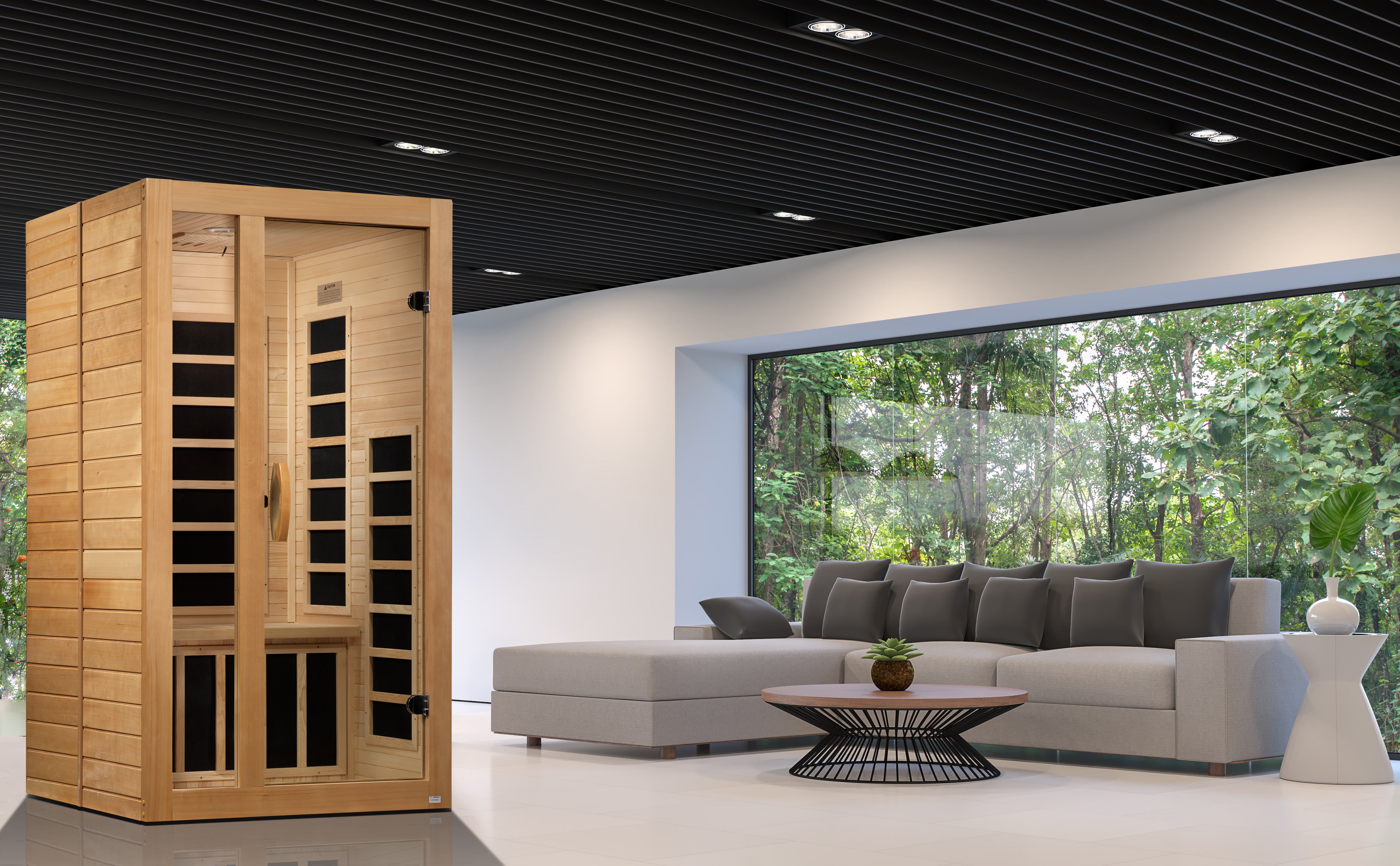 Golden Designs Dynamic "Gracia" 1-2 Person Low EMF IF Sauna (DYN-6119-01)