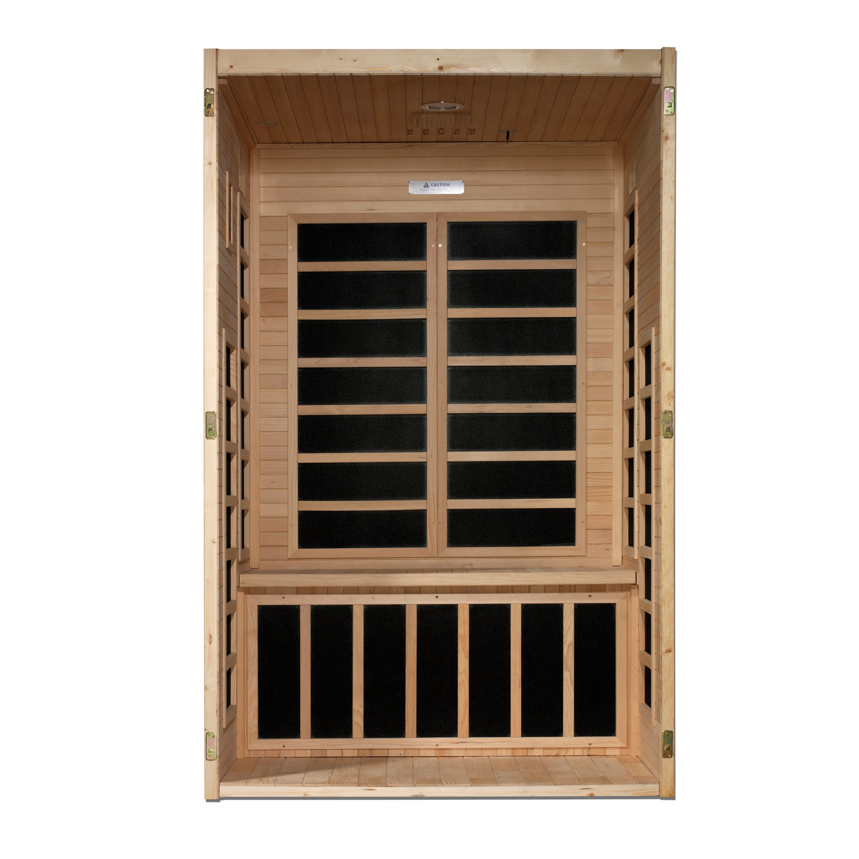 Golden Designs Dynamic "Santiago" 2 Person Low EMF Far IR Sauna (DYN-6209-01)