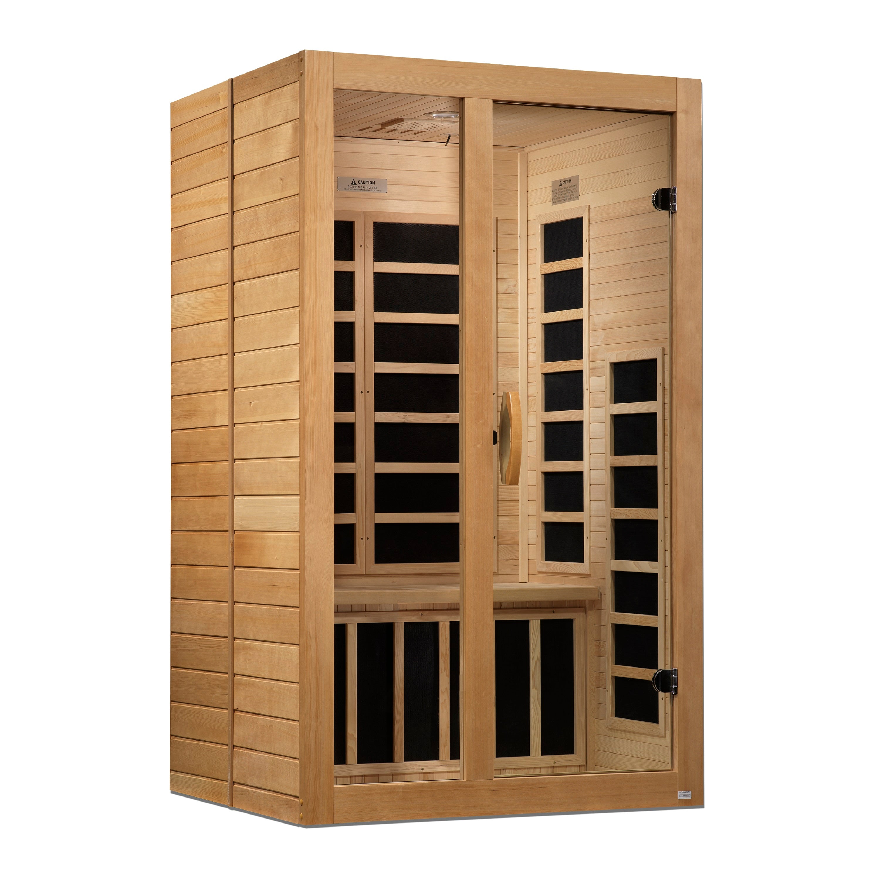 Golden Designs Dynamic "Santiago" 2 Person Low EMF Far IR Sauna (DYN-6209-01)