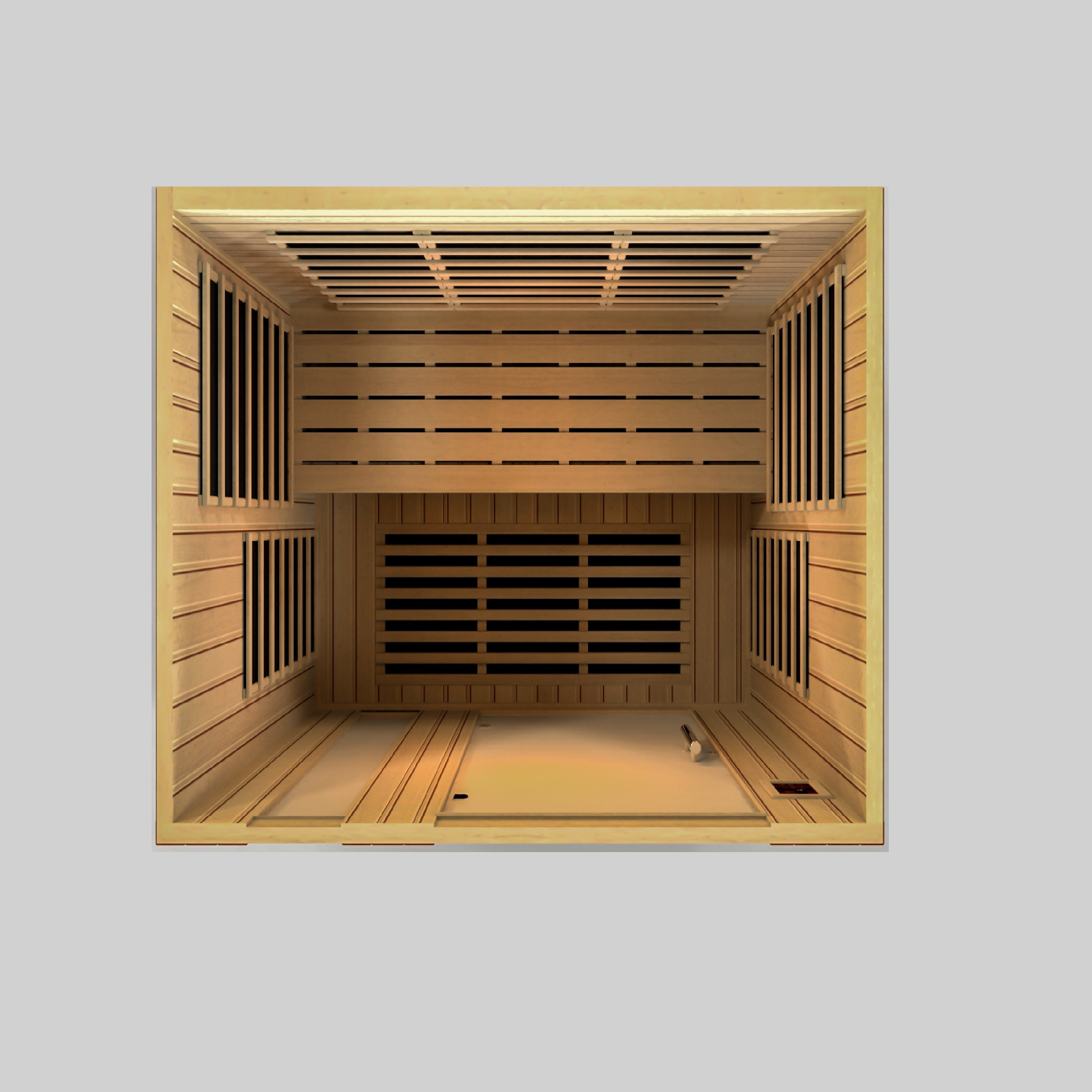 Golden Designs Dynamic "Lugano" 3 Person Low EMF Far IR Sauna (DYN-6336-02)