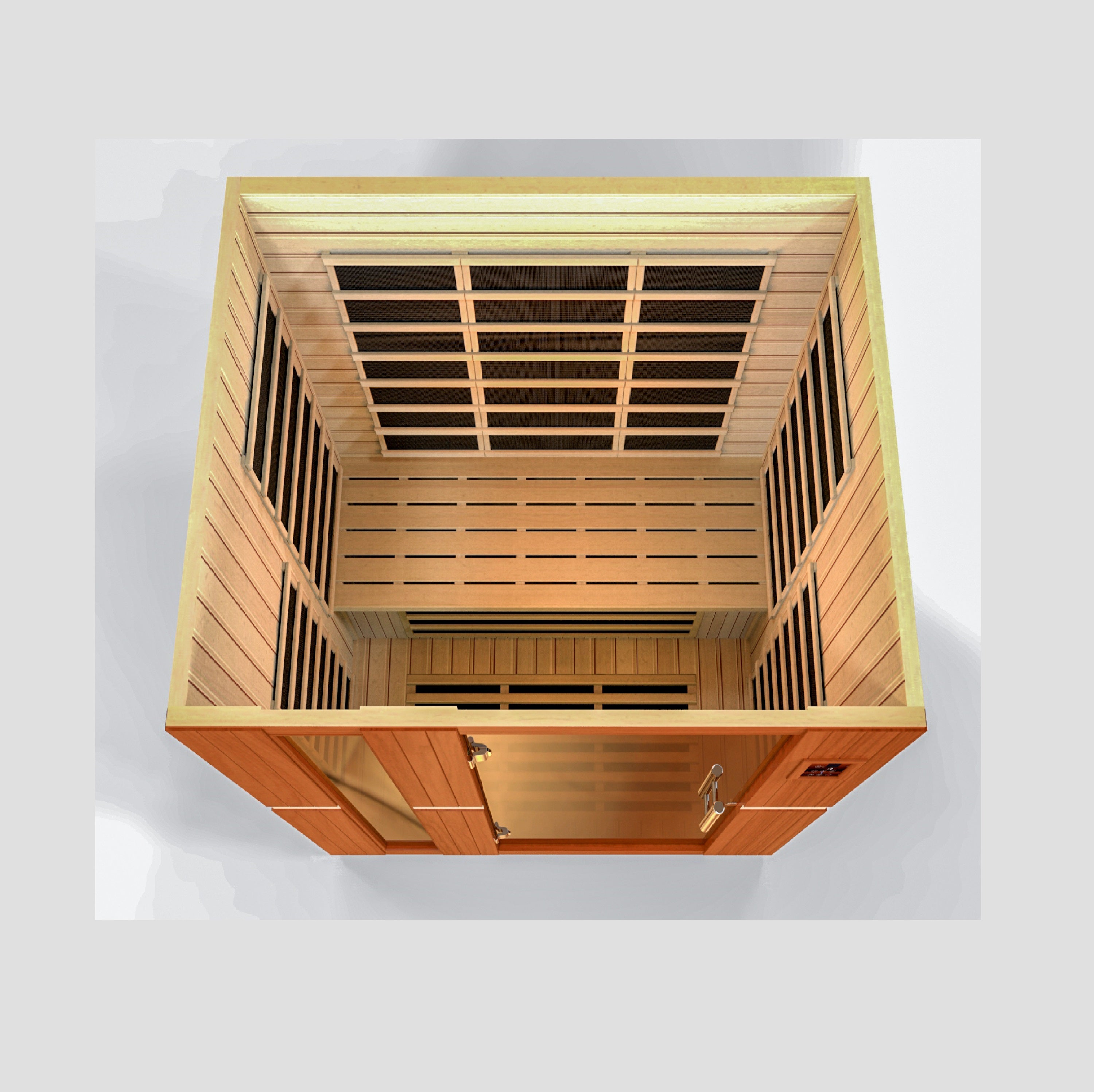 Golden Designs Dynamic "Lugano" 3 Person Low EMF Far IR Sauna (DYN-6336-02)