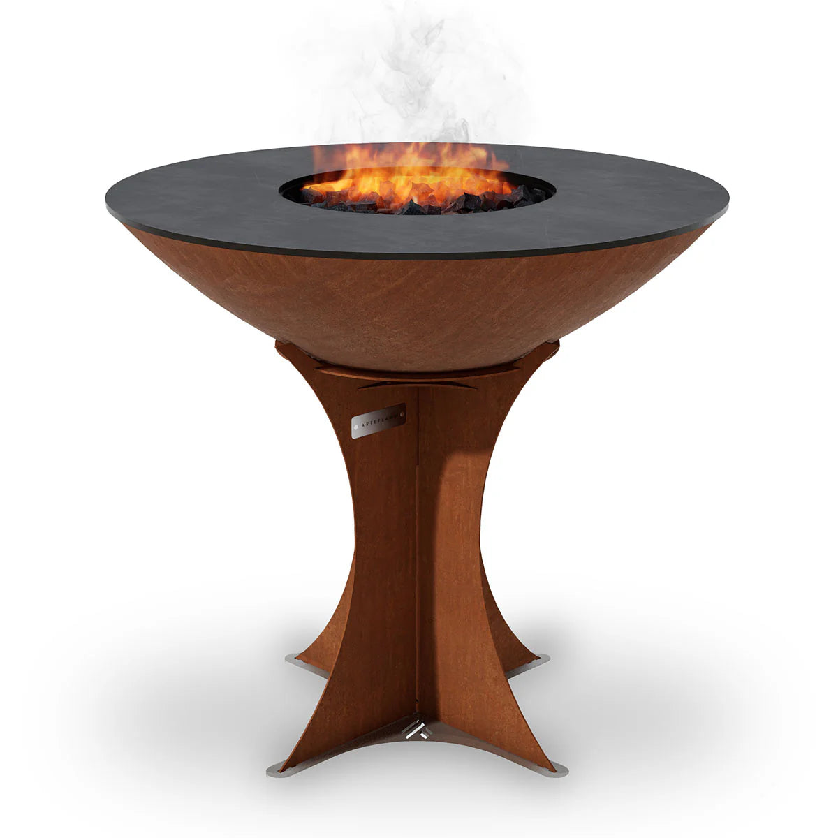 Arteflame Classic 40" Entertainer - Tall Round Base Grill With Storage