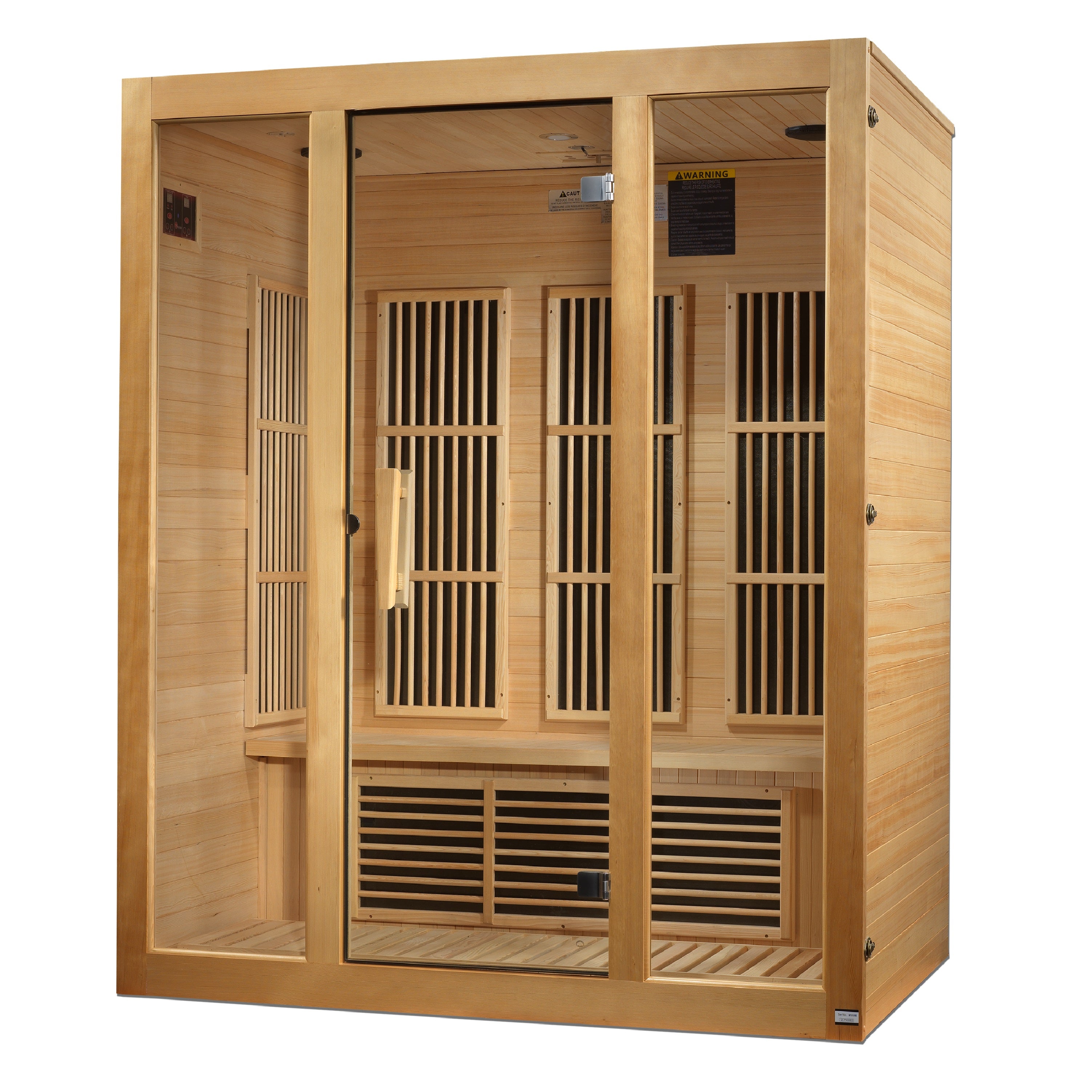 Golden Designs Maxxus "Bellevue" 3 Person Low EMF FAR IR Sauna (MX-J306-01)