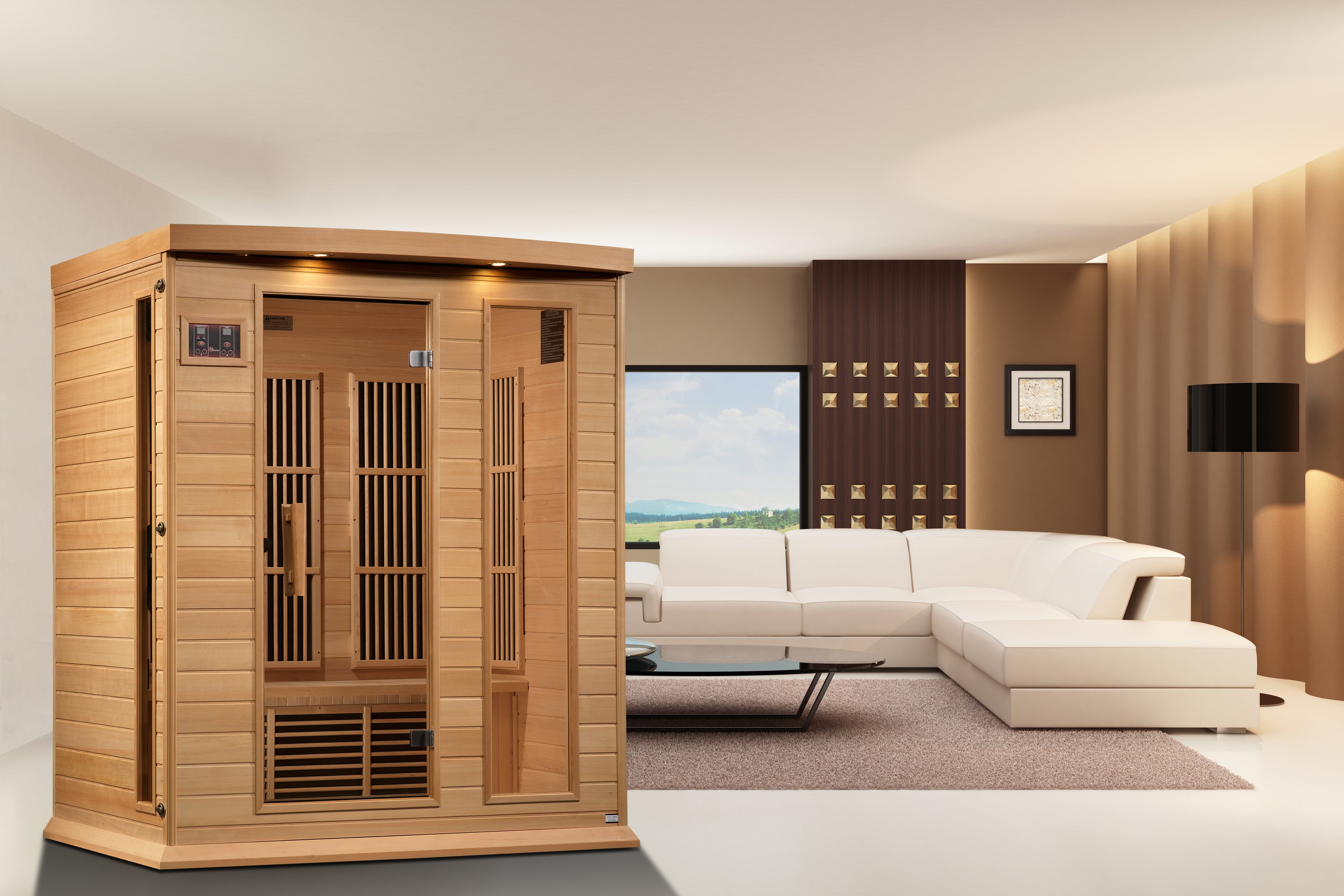 Golden Designs Maxxus 3 Person Low EMF FAR IR Sauna (MX-K306-01)