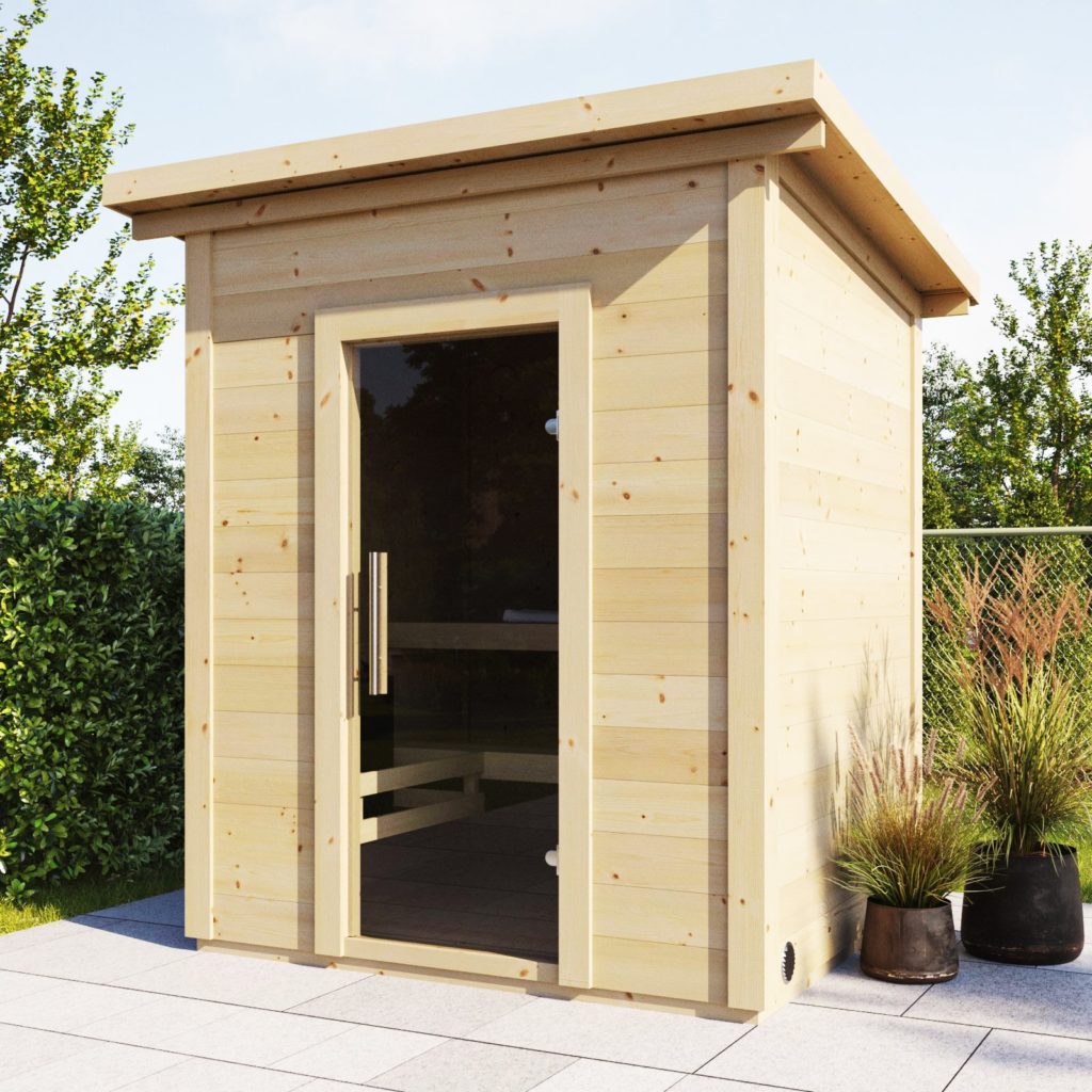 SaunaLife G2 outdoor cabin sauna
