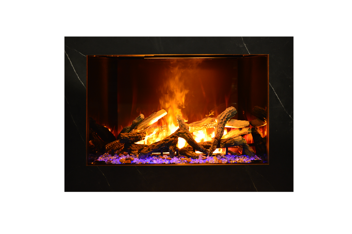 Amantii Signature 38-inch built-in electric fireplace with Optimyst, front view