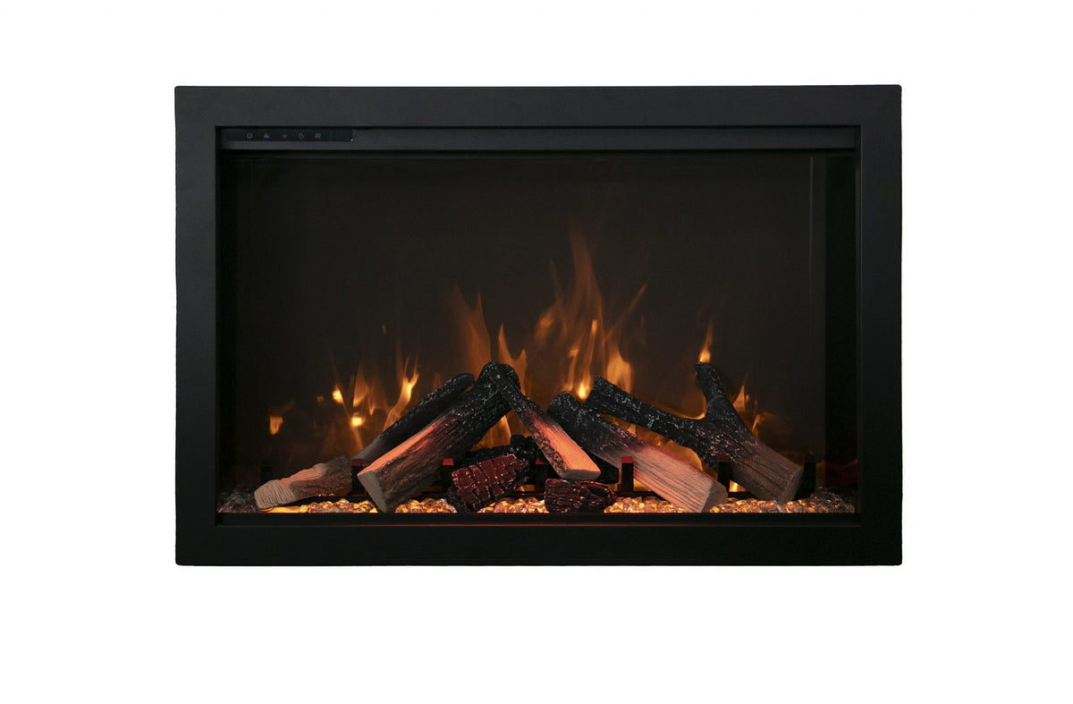 Amantii Traditional Bespoke 48 electric fireplace insert, front view