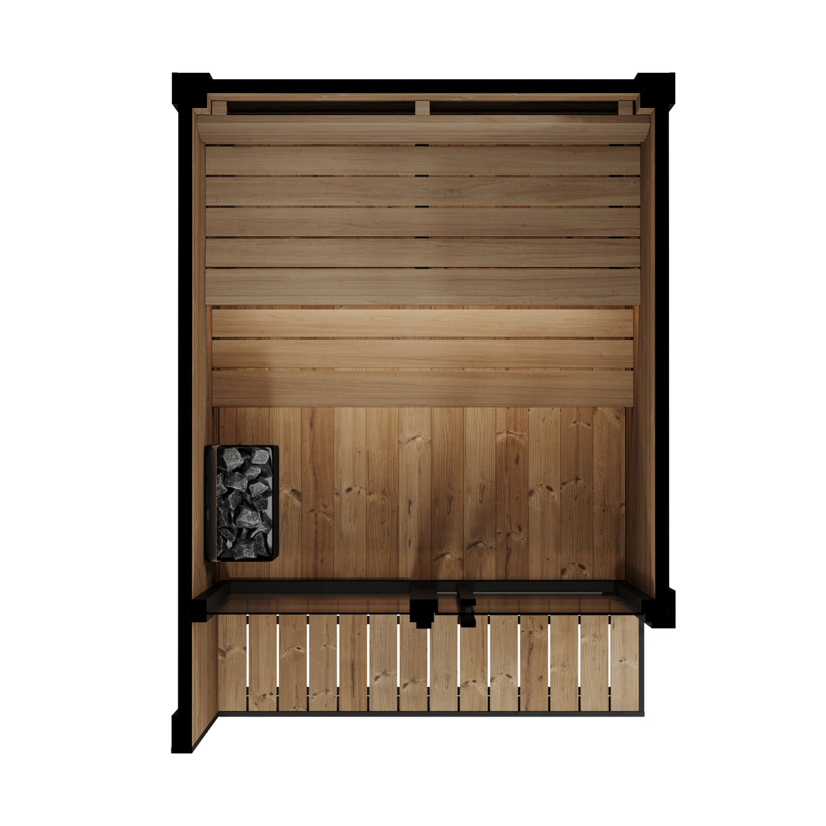 SaunaLife GL4 interior benches and heater