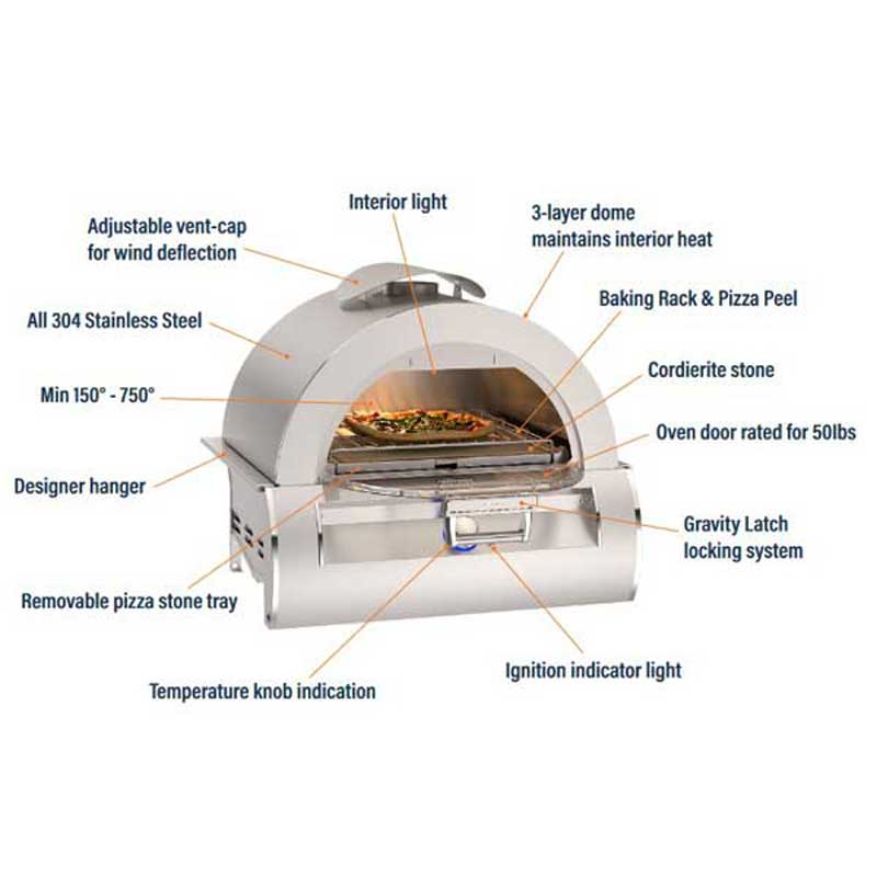 Fire Magic Aurora Built-In Outdoor Pizza Oven