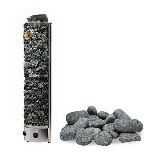 IKI Wall 6B built-in control sauna heater with round stones