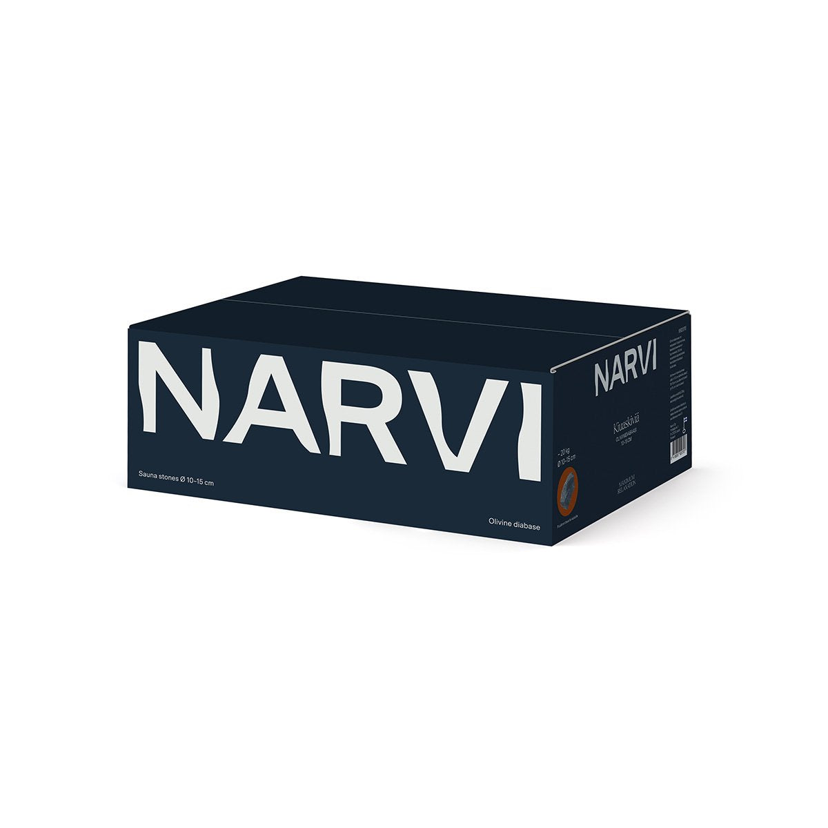 Narvi olivine diabase sauna stones, round, 10 to 15 cm