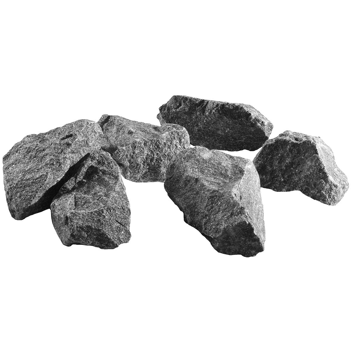 Narvi olivine diabase sauna stones, split-face