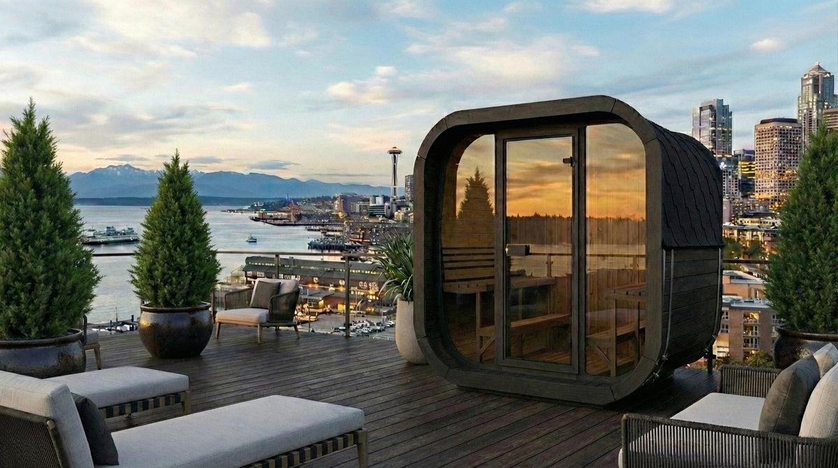 SaunaLife CL7G Outdoor Cube Sauna, Up to 6 Persons
