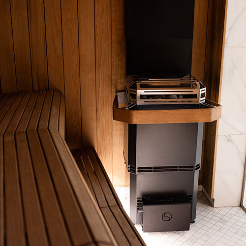 Saunum Air L 15 sauna heater, angle view